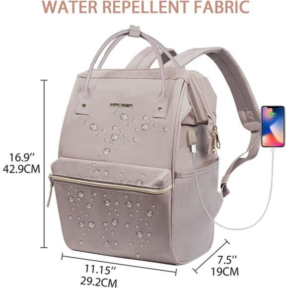 Women\'s Laptop Backpack 15.6 inch with USB Port
